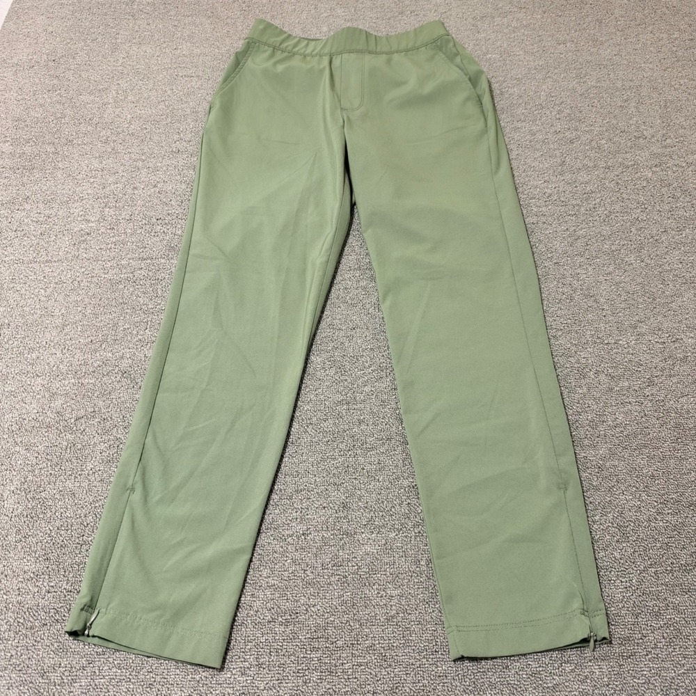 Tommy Bahama Everyday Active Pants Womens XS Green Ankle Zip Straight Leg Jogger